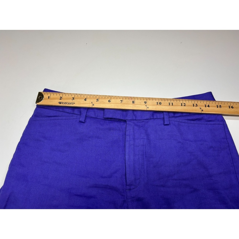 Banana Republic Pants Womens 2 Purple Linen Blend Wide Leg Office Career - Picture 5 of 8